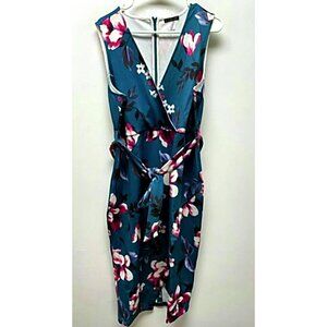 NEW Venus Womens Floral Dress 2XL blue